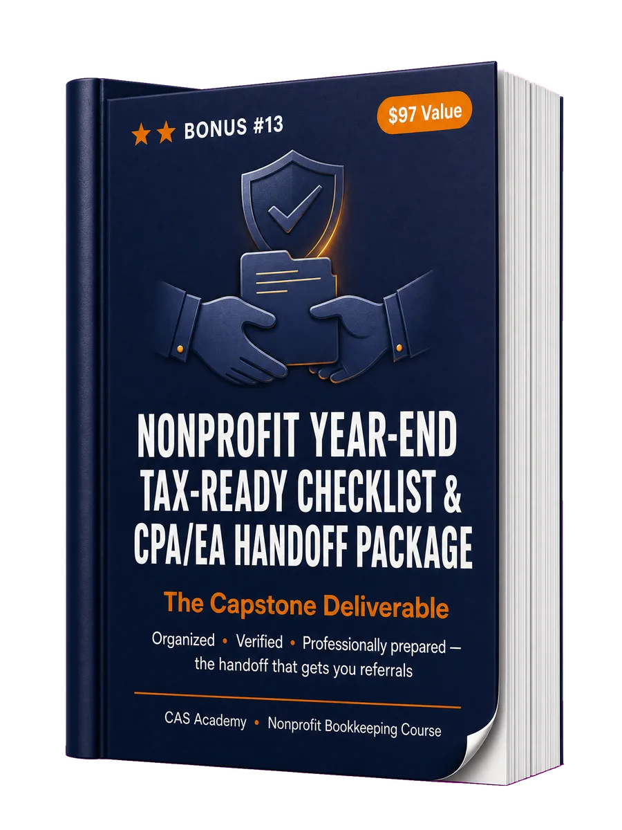 Nonprofit Year-End Tax-Ready & CPA/EA Handoff Package resource mockup