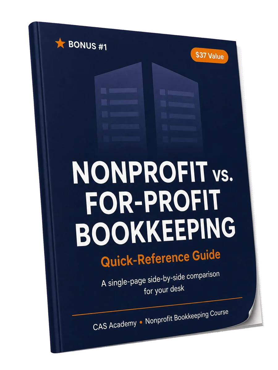 Nonprofit vs. For-Profit Quick-Reference Guide resource mockup
