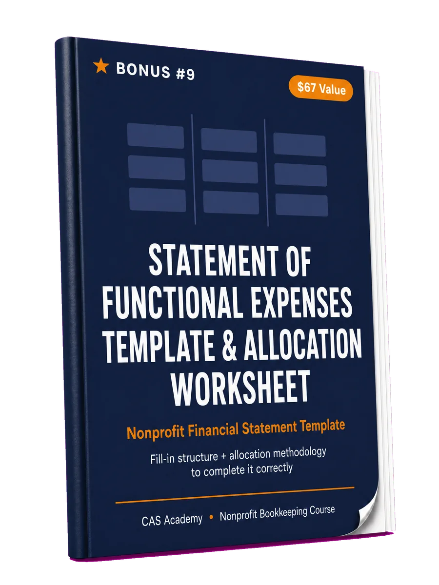 Statement of Functional Expenses Template & Allocation Worksheet resource mockup