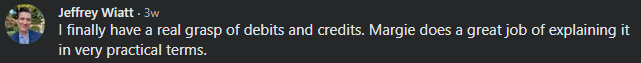 Original student feedback screenshot from Jeffrey Wiatt