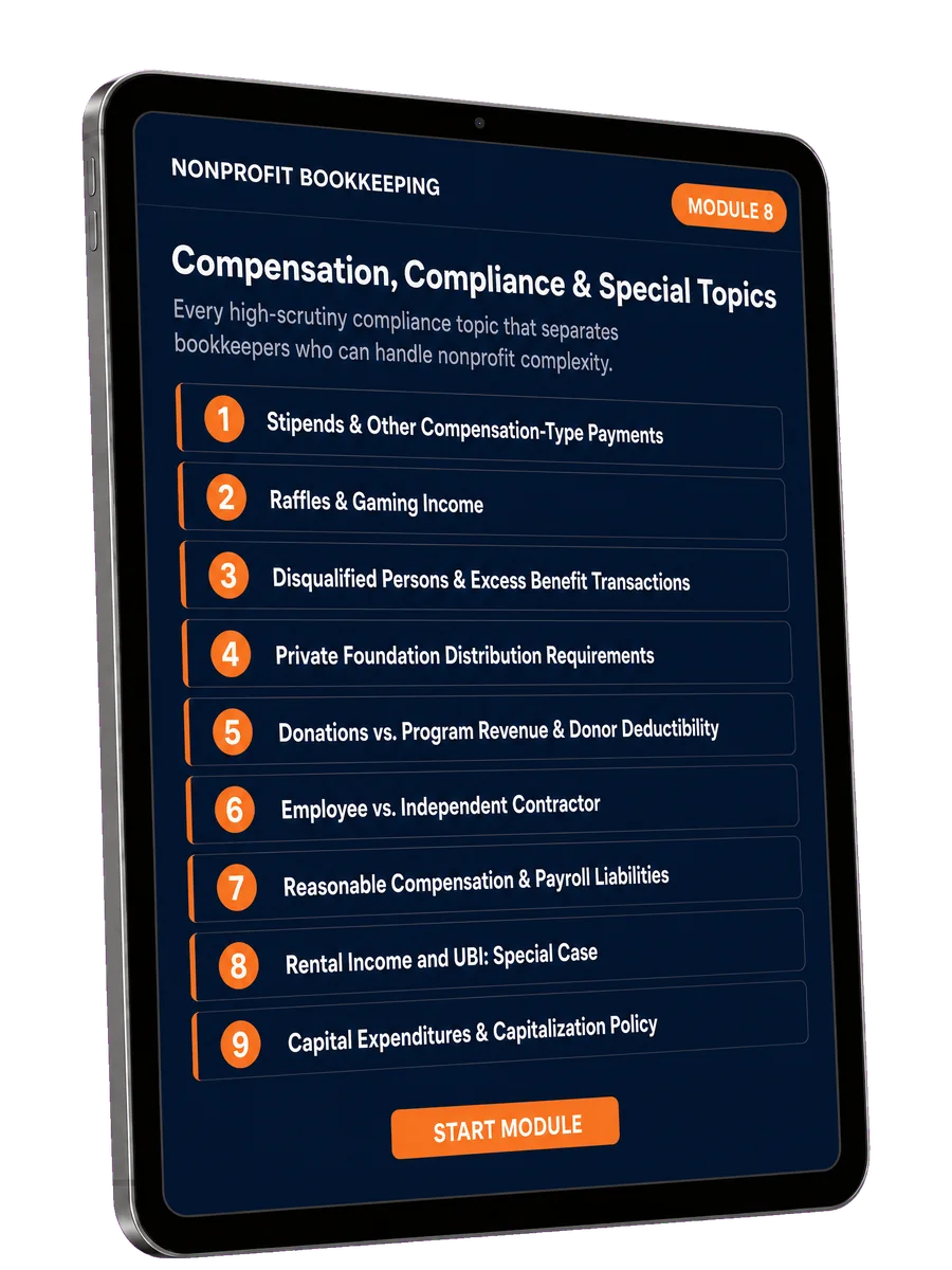 Module 8: Compensation, Compliance & Special Topics course mockup